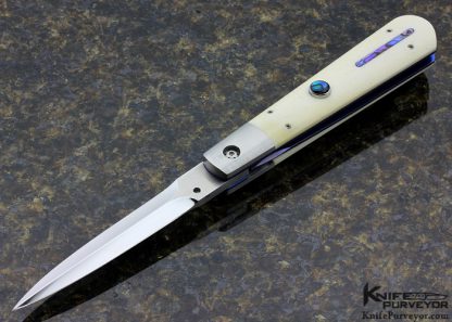 Paul Panak Custom Knife Phenolic with Paua Shell Auto Linerlock