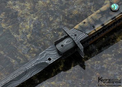 Paul Panak Custom Knife Mammoth and Abalone Shell 11" Picklock - Image 2