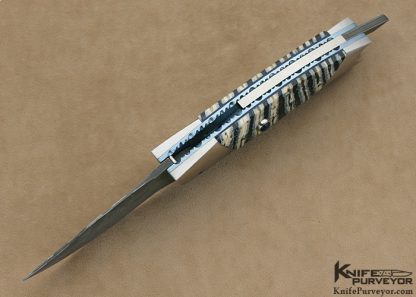 Paul Panak Custom Knife "Burn Knives" Mini Rat-Tail Linerlock Auto - Image 5