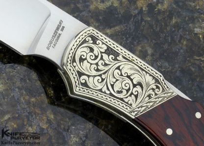 Phil Boguszewski Custom Knife Engraved by Norris Sperry Cocobolo Lockback - Image 2