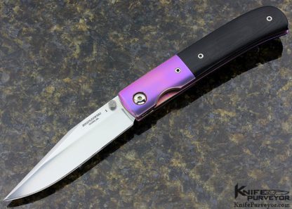 Phil Boguszewski Custom Knife G-10 & Anodized Titanium "#1" Linerlock