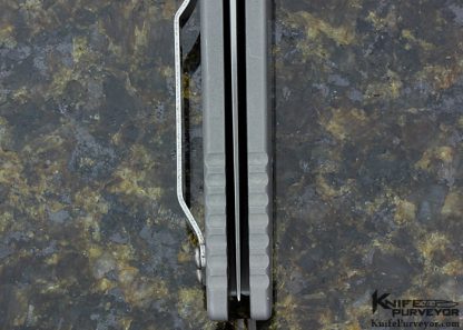 Protech Custom Knife T-3 Auto with Black Lip Tahitian Pearl Shell Button & Milled Stainless Steel - Image 6