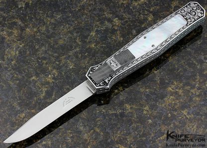 Ralph Dewey Harris Custom Knife Sole Authorship Engraved #032 Mother of Pearl OTF Auto