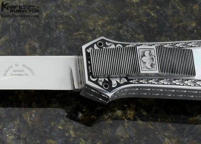 Ralph Dewey Harris Custom Knife Sole Authorship Engraved #032 Mother of Pearl OTF Auto - Image 2