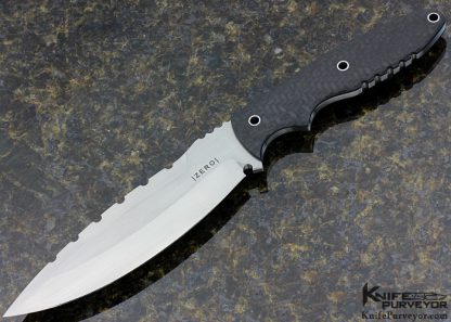 Ram Maramba Custom Knife Carbon Fiber & 154-CM "Ace of Spades" Fixed Blade - Image 4