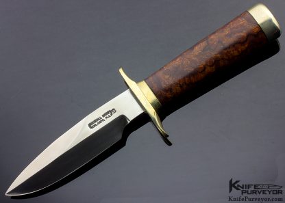 Randall Made Custom Knife Combat Companion Double Edge with Desert Ironwood Handle and Sheath