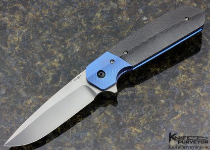 Richard Rogers Custom Knife F4 Carbon Fiber Linerlock Flipper