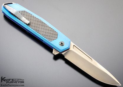 Richard Rogers Custom Knife "Reflex" Titanium and Zirc - Image 3