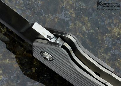 Richard Wright Custom Knife Ambidextrous Modified Tanto Bolster Release Carbon Fiber Linerlock - Image 7