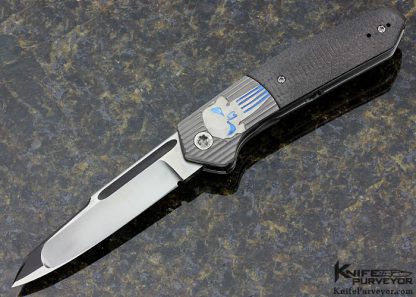 Richard Wright Custom Knife Ambidextrous Modified Tanto Bolster Release Carbon Fiber Linerlock