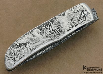 Rick Eaton Custom Knife Sole Authorship Engraved 2007 AKI Linerlock - Image 4