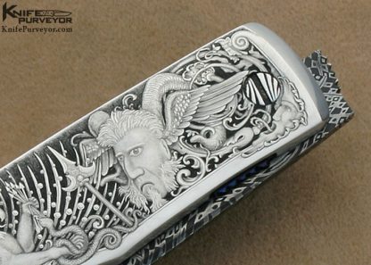 Rick Eaton Custom Knife Sole Authorship Engraved 2007 AKI Linerlock - Image 5