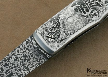 Rick Eaton Custom Knife Sole Authorship Engraved 2007 AKI Linerlock - Image 2