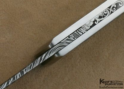 Rick Eaton Custom Knife Sole Authorship Engraved 2007 AKI Linerlock - Image 8