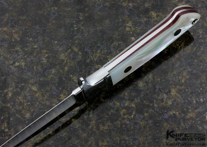 Rick Genovese Custom Knife Mother of Pearl Small Fighter - Image 5