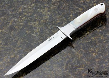 Rick Genovese Custom Knife Mother of Pearl Fighter