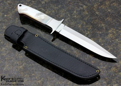 Rick Genovese Custom Knife Mother of Pearl Fighter - Image 3