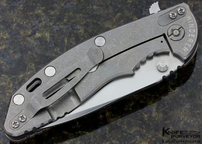 Rick Hinderer Custom Knife XM-18 Brown G-10 Frame Lock - Image 3