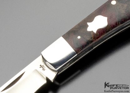 Rick Menefee Custom Knife with Rag Micarta Lanny's Clip - Image 2