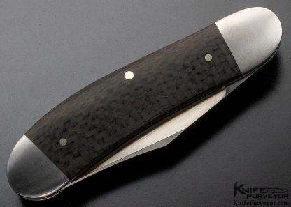 Rick Nowland Custom Knife Carbon Fiber Slip Joint w/ Half Stop - Image 5