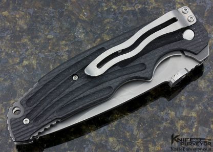 RJ Martin Custom Knife S30V and Carved Carbon Fiber 2nd Generation Trooper Linerlock - Image 3