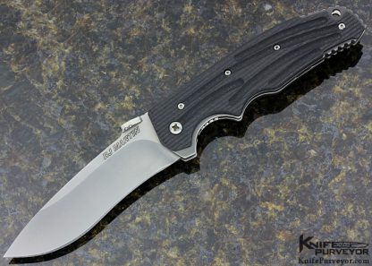 RJ Martin Custom Knife S30V and Carved Carbon Fiber 2nd Generation Trooper Linerlock