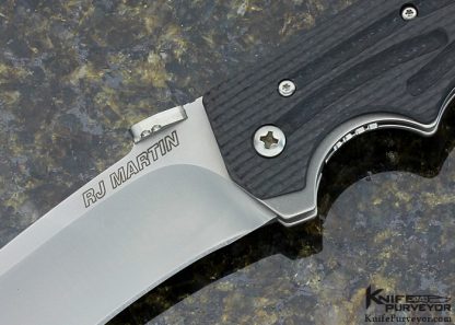 RJ Martin Custom Knife S30V and Carved Carbon Fiber 2nd Generation Trooper Linerlock - Image 2