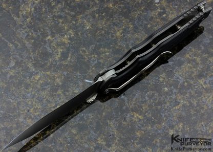 RJ Martin Custom Knife S30V and Carved Carbon Fiber 2nd Generation Trooper Linerlock - Image 4