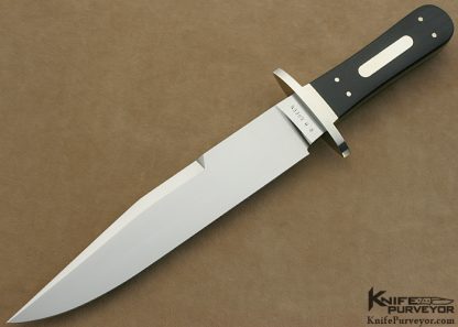 Roger Green Custom Knife Ebony Bowie