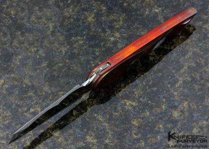 Ron Appleton Custom Knife 2015 AKI "Vermejo" Sculpted Copper and Steel Advanced IQ Lock Folder - Image 4