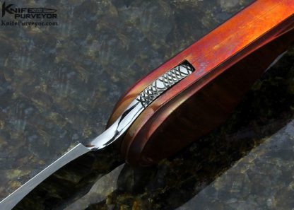 Ron Appleton Custom Knife 2015 AKI "Vermejo" Sculpted Copper and Steel Advanced IQ Lock Folder - Image 5