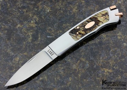 Ron Lake Custom Knife One of a Kind Tail Lock Knife