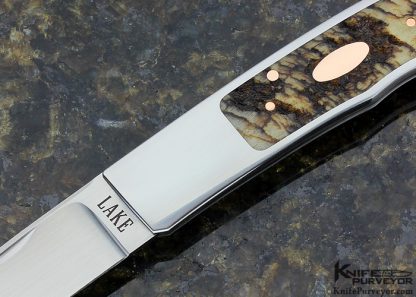 Ron Lake Custom Knife One of a Kind Tail Lock Knife - Image 2