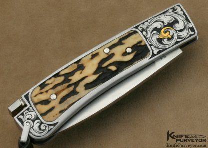 LAKE DESIGN Custom Knife Mark Waldrop Engraved - Image 3