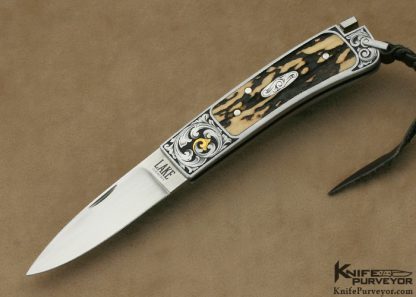 LAKE DESIGN Custom Knife Mark Waldrop Engraved