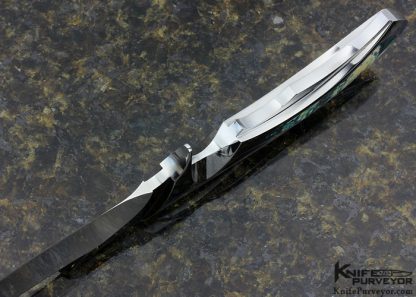 Ron Best Custom Knife Persian Fighter with Mirror Polished & Fluted Integral 440C Steel & Phenolic Inlays - Image 5