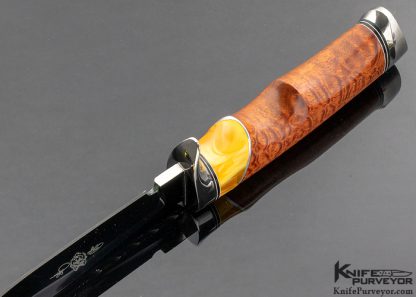 Ruffin Johnson Custom Knife Amber and Snakewood Model 6 Lockback - Image 6