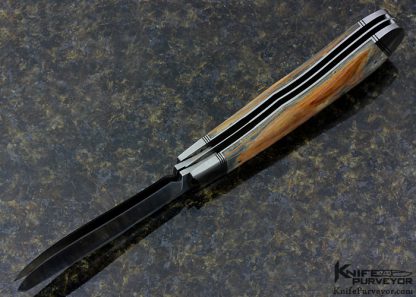 Rusty Preston Custom Knife 2 Blade Jumbo Trapper - Image 6