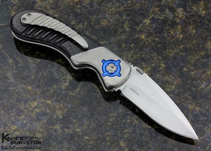 Sal Manaro Custom Knife "Firefly" Carbon Fiber Linerlock - Image 3