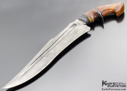 Sam Lurqin Custom Knife Massive Integral Subhilt with Maple