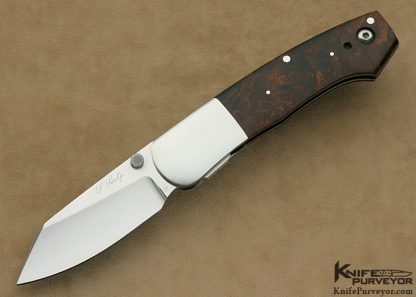 Scott Sawby Custom Knife Desert Ironwood Combat Utility Self Lock