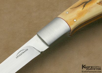 Schuyler Lovestrand Custom Knife Laura Lovestrand Scrimshawed Filet Knife - Image 2