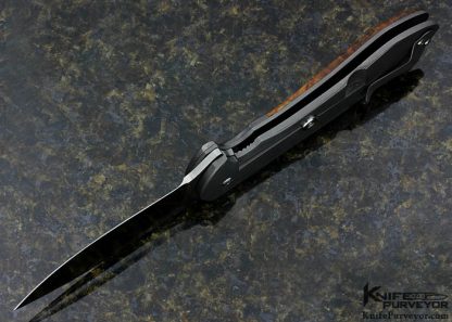 Scott Matsuoku Custom Knife IKBS Titan Curly Koa Frame Lock Flipper - Image 5