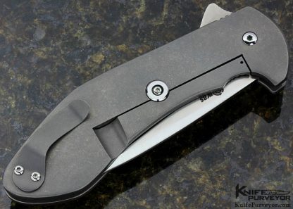 Scott Matsuoku Custom Knife IKBS Titan Curly Koa Frame Lock Flipper - Image 3