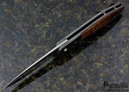 Scott Matsuoku Custom Knife IKBS Titan Curly Koa Frame Lock Flipper - Image 4