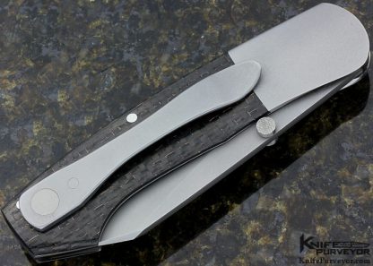 Scott Sawby Custom Knife Lightning Strike Carbon Fiber Combat Utility Knife - Image 3