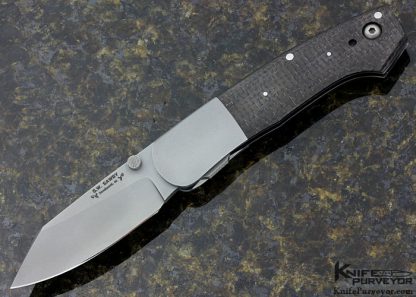 Scott Sawby Custom Knife Lightning Strike Carbon Fiber Combat Utility Knife