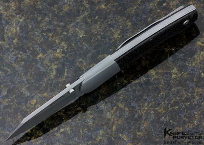 Scott Sawby Custom Knife Lightning Strike Carbon Fiber Combat Utility Knife - Image 4