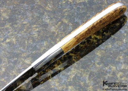 Scott Sawby Custom Knife Maple Burl Self Lock Swift - Image 4