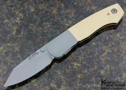 Scott Sawby Custom Knife Paper Micarta & Bead Blasted 3/16" Thick Combat Utility - Image 5